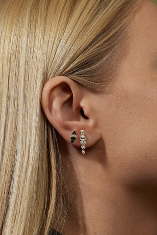 Totem Studs | Emeralds