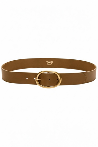 Wide Belt | Vintage Camel/Antique Light Gold