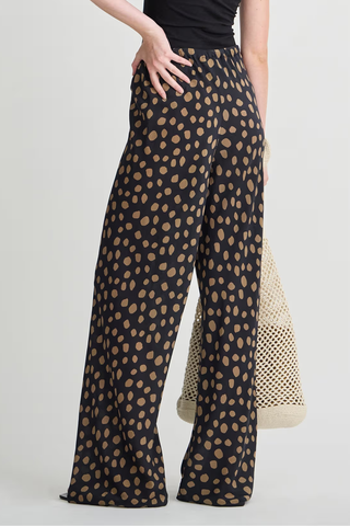 Inka Bias Pant | Yayoi Black & Camel
