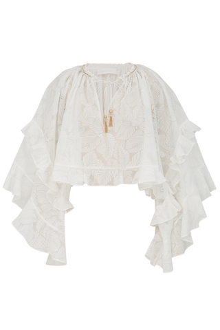 Daylight Ruffle Blouse | Ivory