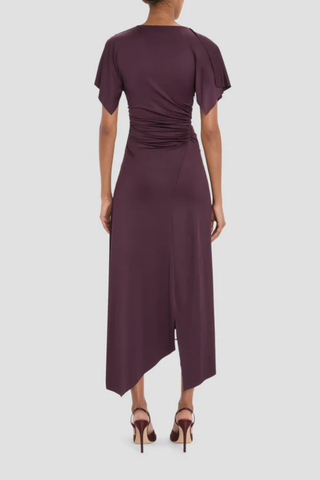 Blousey Midi Dress | Black Currant