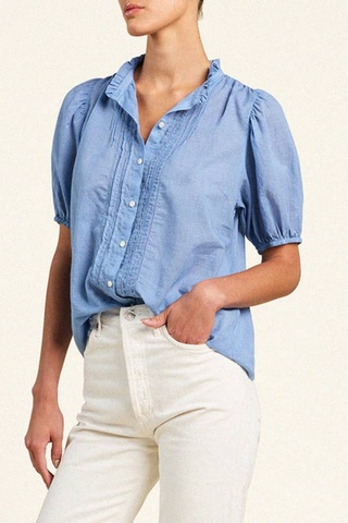 Mira Blouse | Brisa Houndstooth