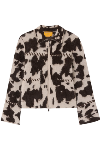 Grizzly Cowhide Jacket | Oatmeal/Burnt Cocoa