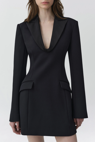 Marina Blazer Mini Dress | Black