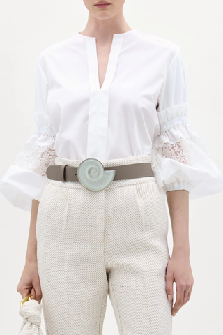 Nuru Blouse | White