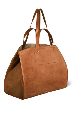 Léon L Tote | Split Suede Caramel