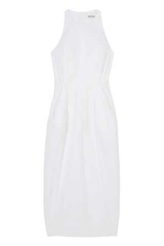 Sculptural Poplin Dress | Optic White