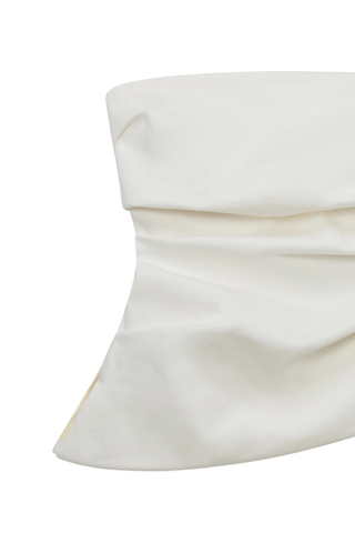 Emerson Ruched Bustier Top | Ivory