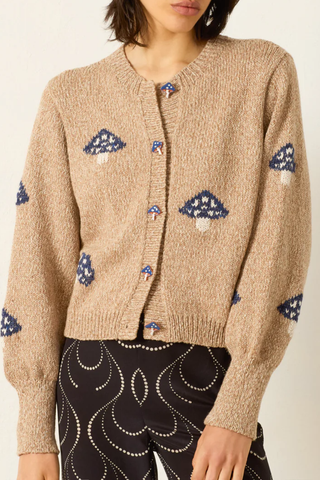 Sammi Champignon Knit Cardigan | Light Brown
