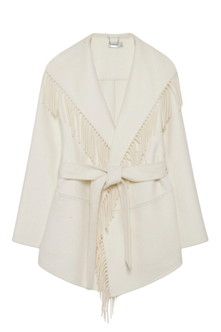 Rowen Fringe Jacket | Frost