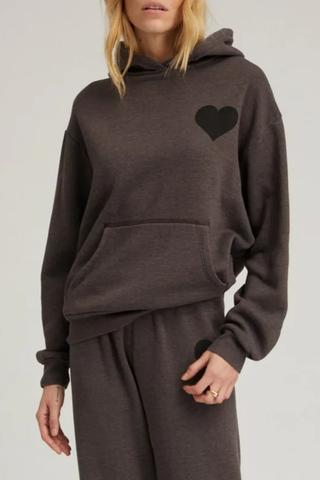 Heart Hoodie | Charcoal