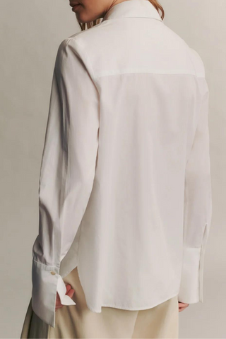 Object Of Affection Top With Embellished Placket | White