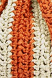 orange crochet stripe