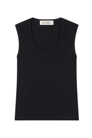 Rib Tank Top | Black