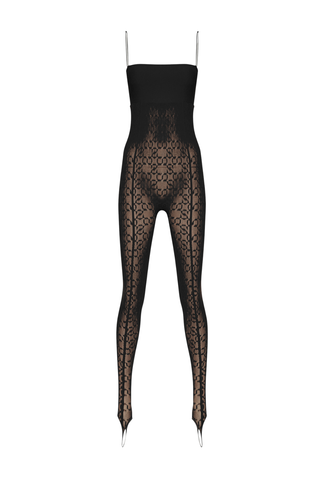Intricate Sheer Pattern Tights