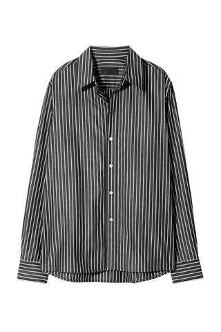 Raphael Classic Shirt | Black/White Stripe