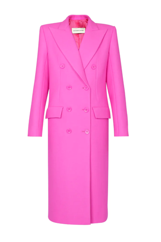 Double Breasted Coat | Doll Pink