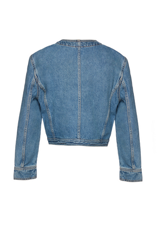 Buttoned Denim Jacket | Blue