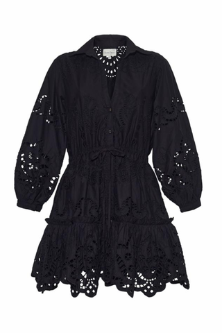 Robin Dress | Black Embroidered Eyelet
