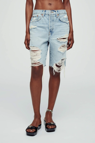 Loose Long Short | Destroyed Ripped Tide