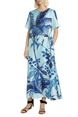 Criso Silk Twill Dress | Pictorial Palms