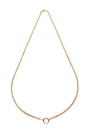 Box Chain with Gold Clasp 16"