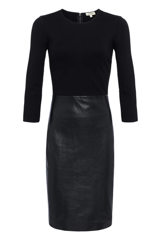 Franci Leather Dress | Black