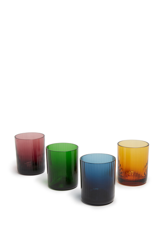 Liquor Glasses Set Of 4 Misty Rainbow Mix
