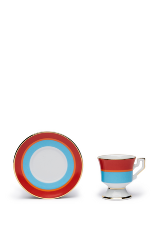 Espresso Cup Set Of 2 Rainbow Azzurro