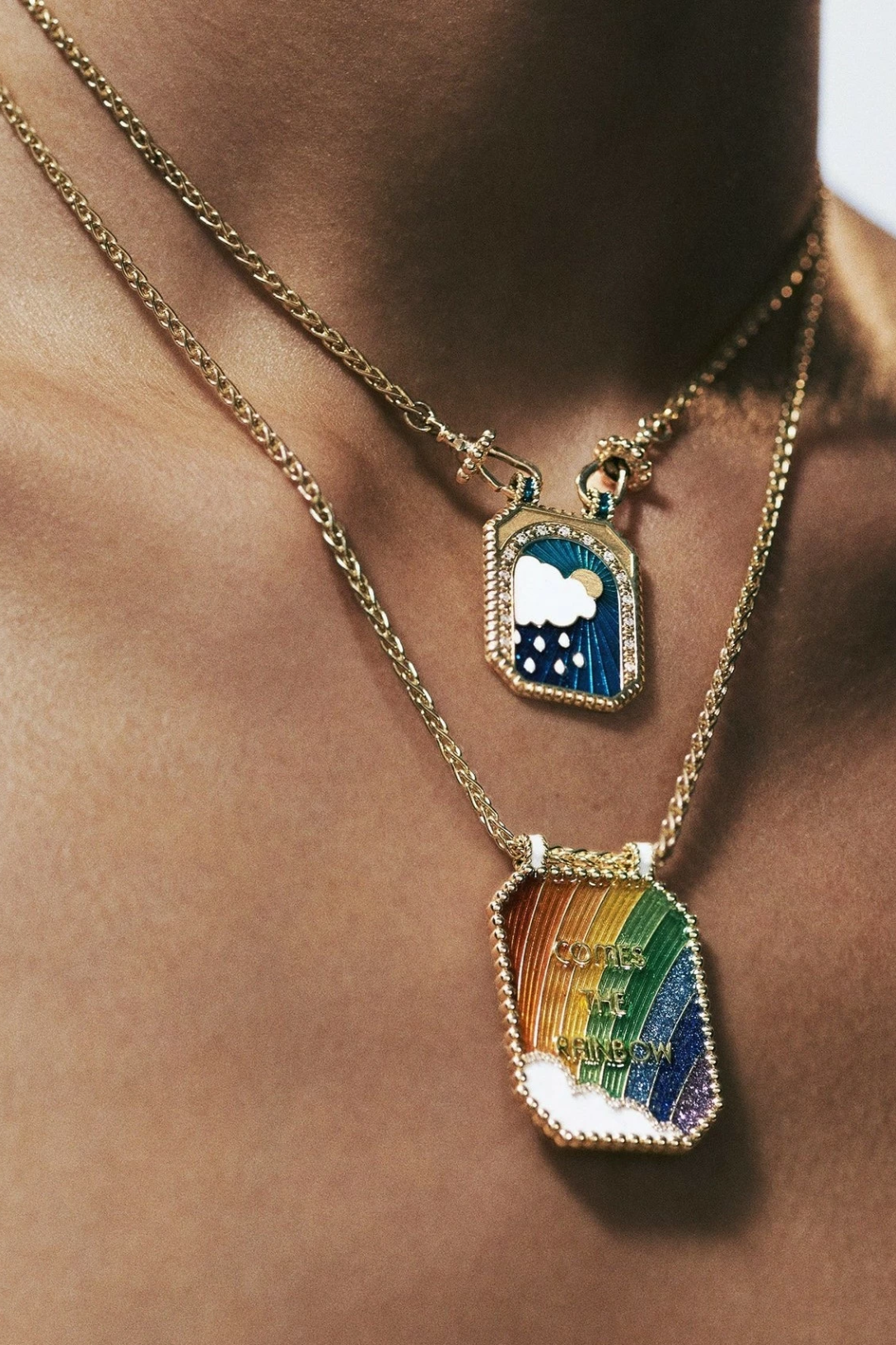 After the rain rainbow necklace deals