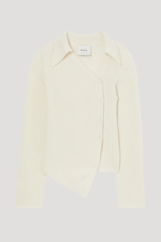 Twisted Knit Sweater Off-White