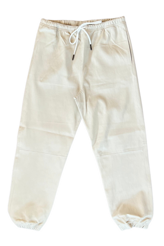 Leather Sweatpants Off White