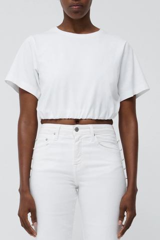Jojo Cropped T-Shirt | White
