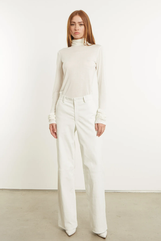 Baggy Lowrise Trousers | White