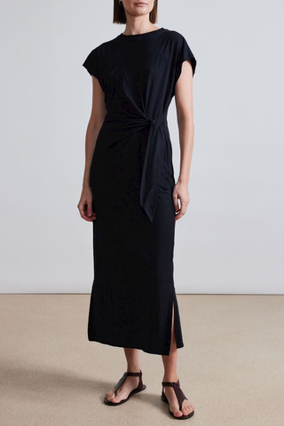 Vanina Cinched Waist Dress | Black